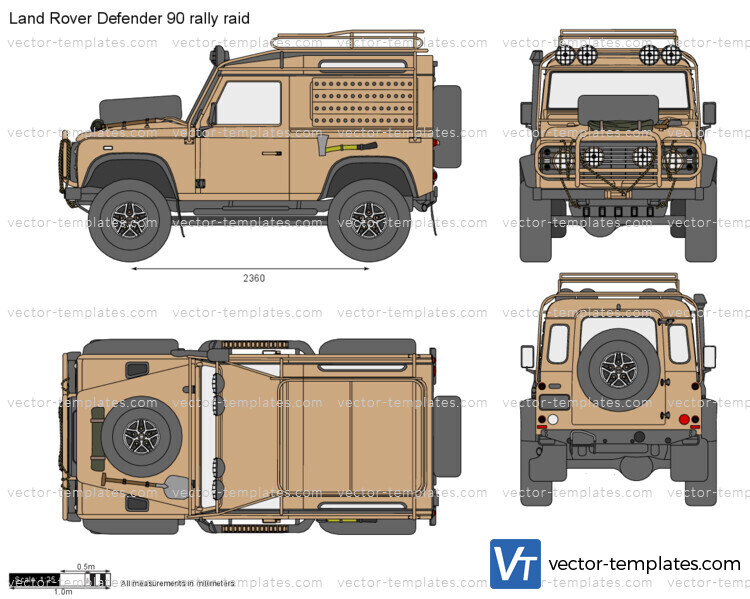 Land Rover Defender 90 rally raid