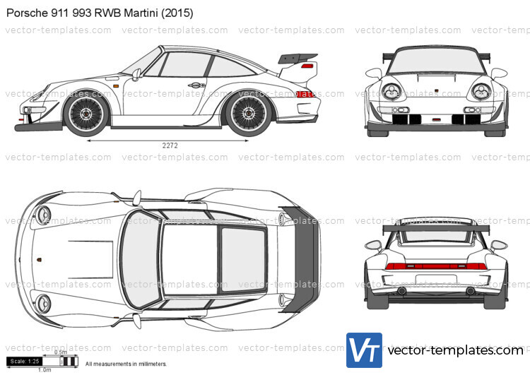 Porsche 911 993 RWB Martini