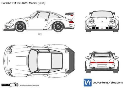 Porsche 911 993 RWB Martini