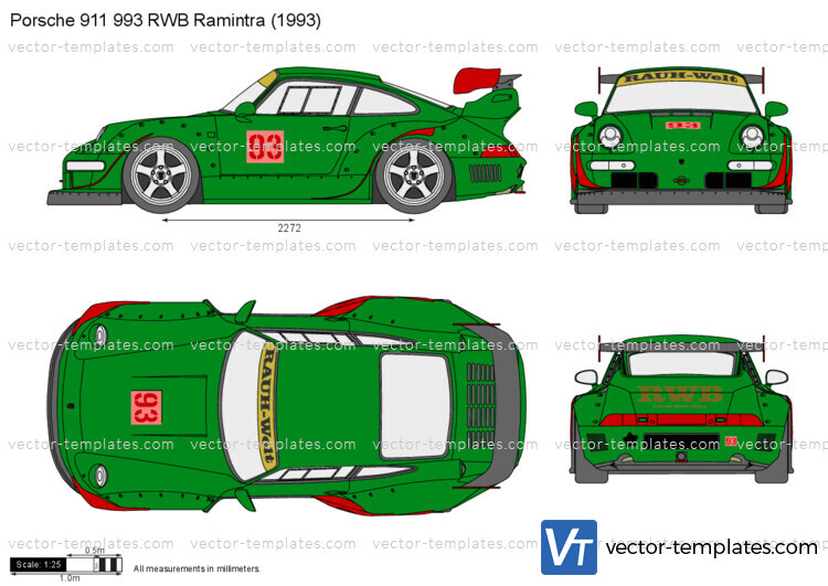 Porsche 911 993 RWB Ramintra