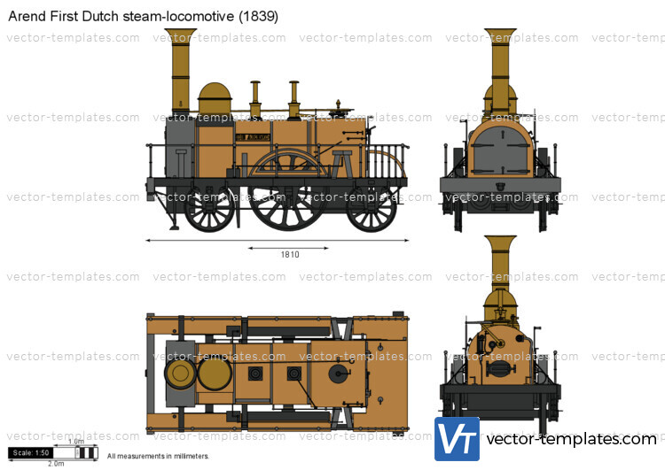 Arend First Dutch steam-locomotive