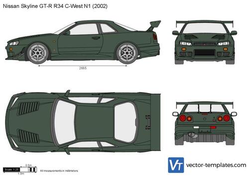 Nissan Skyline GT-R R34 C-West N1