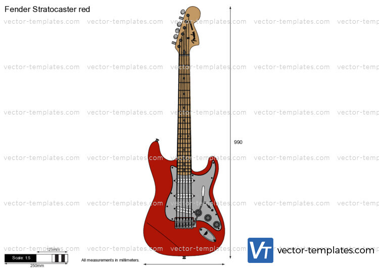 Fender Stratocaster red