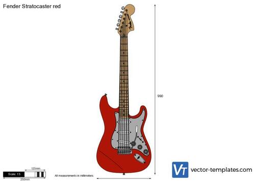 Fender Stratocaster red