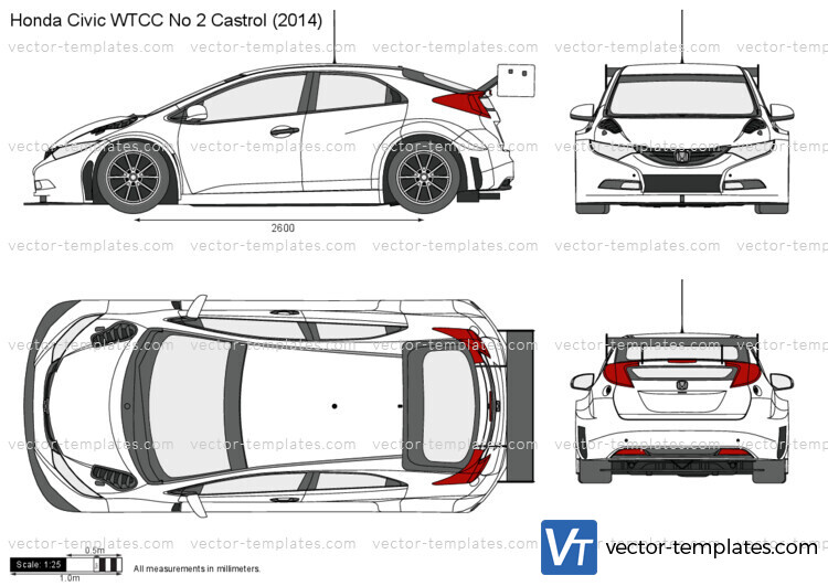 Honda Civic WTCC No 2 Castrol