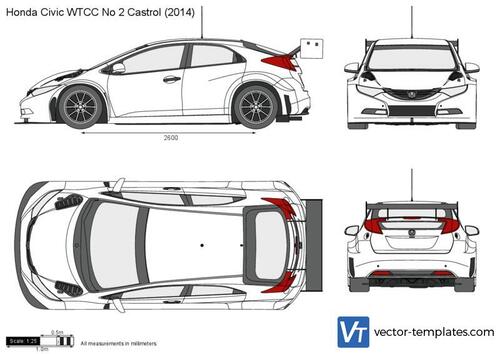 Honda Civic WTCC No 2 Castrol