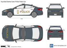 Hyundai Elantra Cairo Police Patrol car