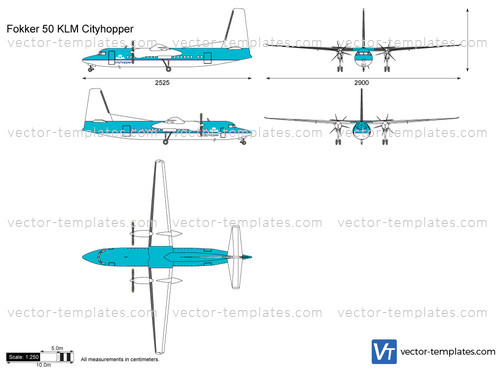 Fokker 50 KLM Cityhopper
