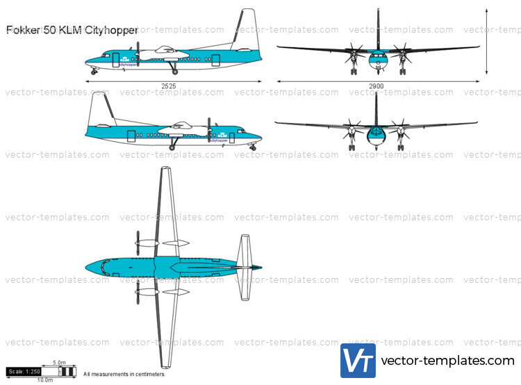 Fokker 50 KLM Cityhopper