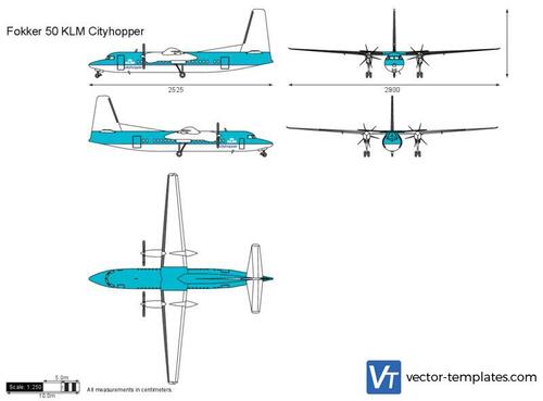 Fokker 50 KLM Cityhopper