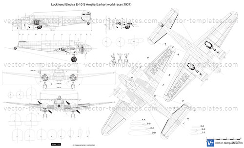 Lockheed Electra E-10 S Amelia Earhart world race