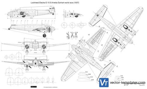 Lockheed Electra E-10 S Amelia Earhart world race