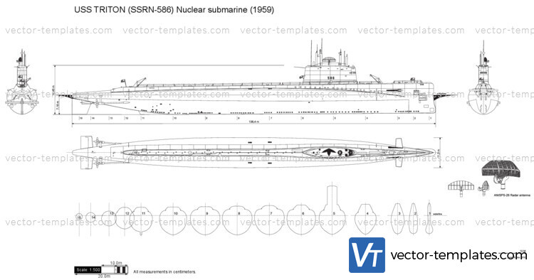 USS TRITON (SSRN-586) Nuclear submarine