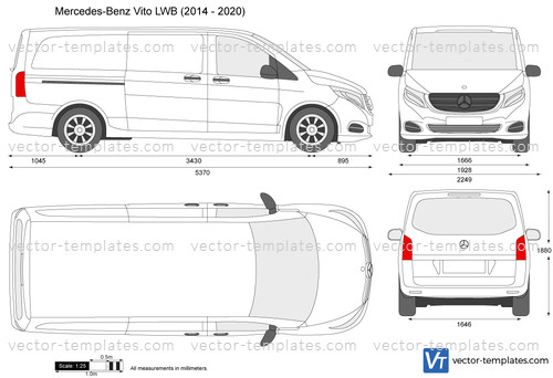Templates - Cars - Mercedes-Benz - Mercedes-Benz Vito LWB W447