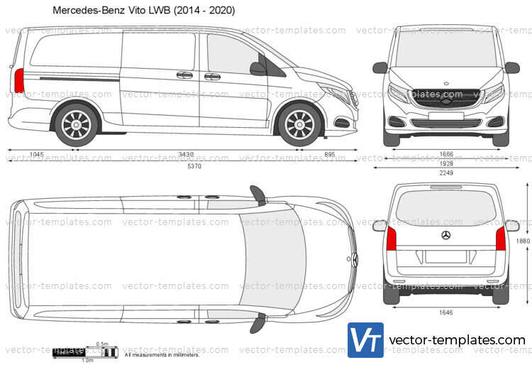 Templates - Cars - Mercedes-Benz - Mercedes-Benz Vito LWB W447