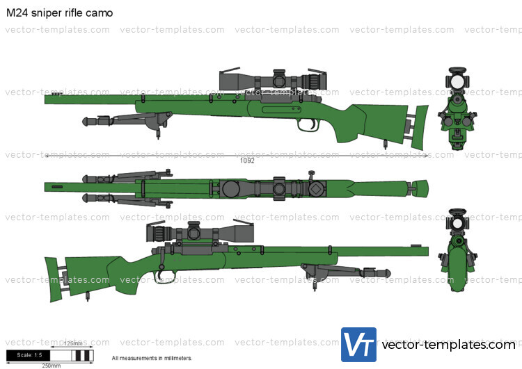 M24 sniper rifle camo