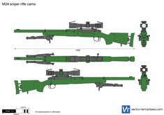 M24 sniper rifle camo