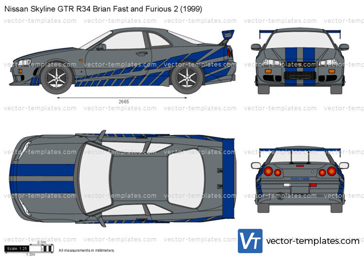 Nissan Skyline GTR R34 Brian Fast and Furious 2