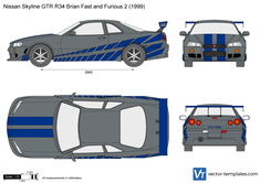 Nissan Skyline GTR R34 Brian Fast and Furious 2