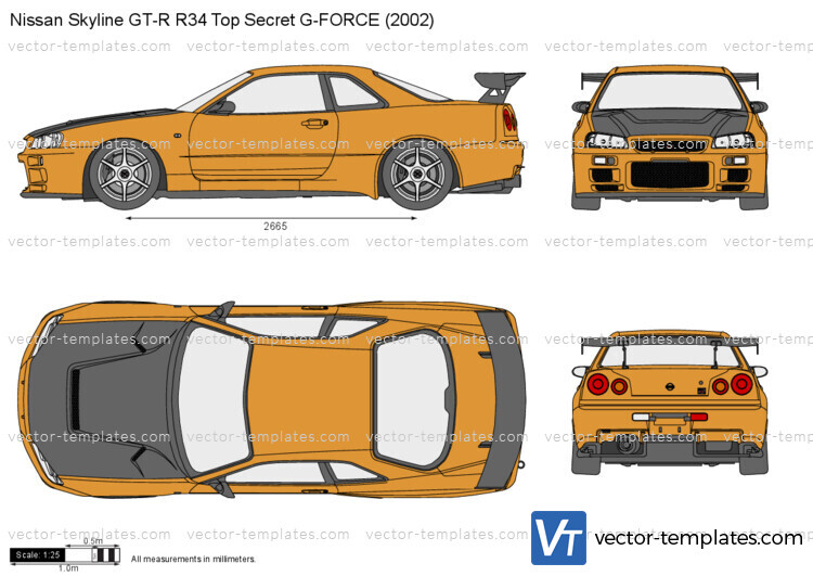 Nissan Skyline GT-R R34 Top Secret G-FORCE