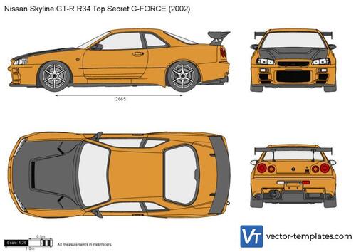 Nissan Skyline GT-R R34 Top Secret G-FORCE