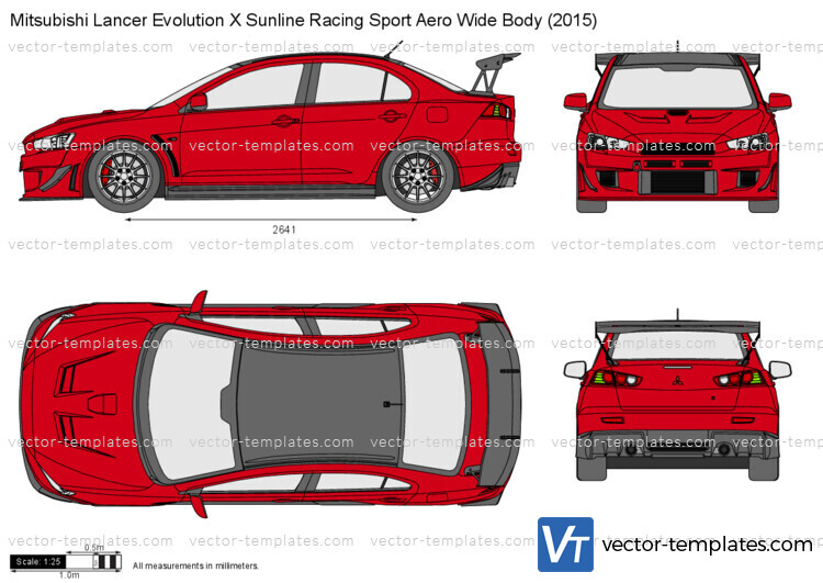 Mitsubishi Lancer Evolution X Sunline Racing Sport Aero Wide Body