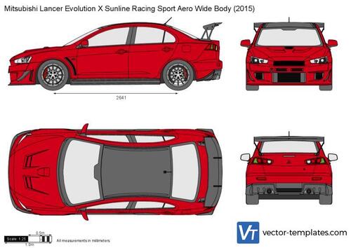 Mitsubishi Lancer Evolution X Sunline Racing Sport Aero Wide Body