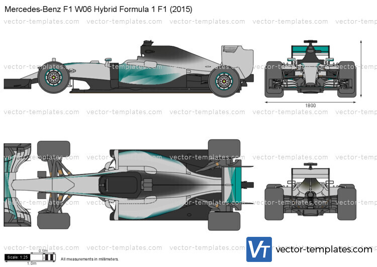 Mercedes-Benz F1 W06 Hybrid Formula 1 F1