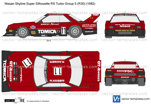 Nissan Skyline Super Silhouette RS Turbo Group 5 (R30)