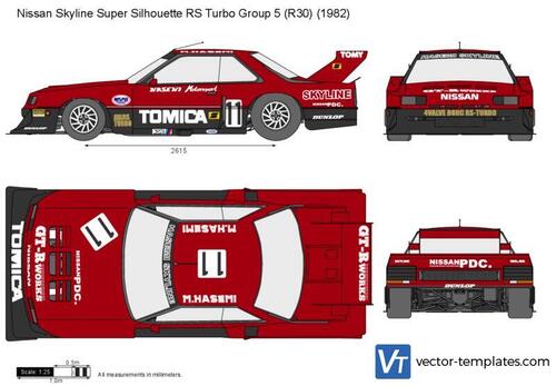 Nissan Skyline Super Silhouette RS Turbo Group 5 (R30)