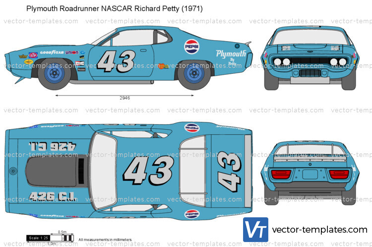 Plymouth Roadrunner NASCAR Richard Petty