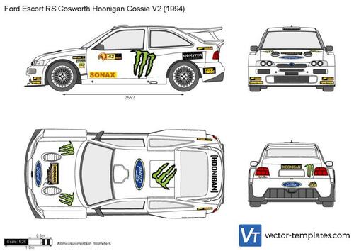 Ford Escort RS Cosworth Hoonigan Cossie V2