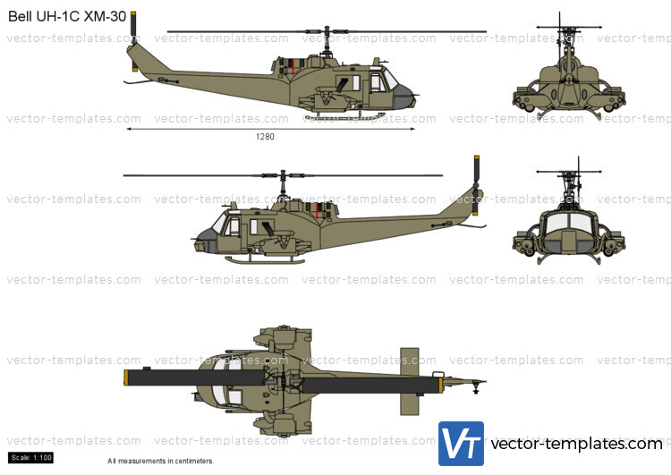 Bell UH-1C XM-30