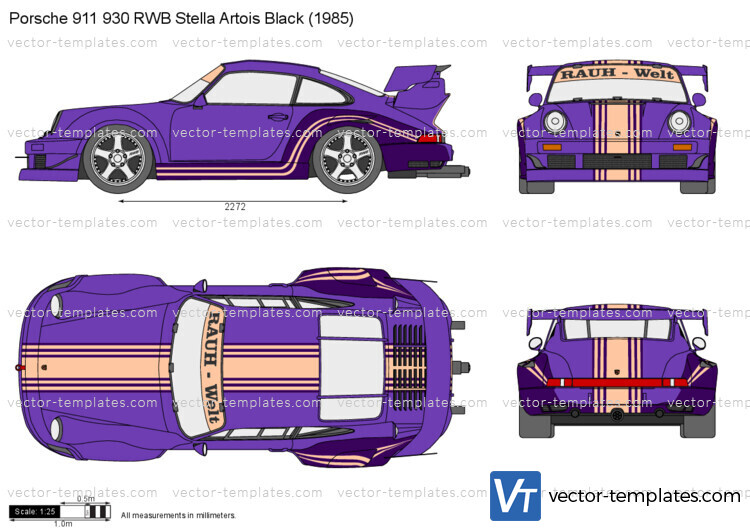 Porsche 911 930 RWB Stella Artois Black