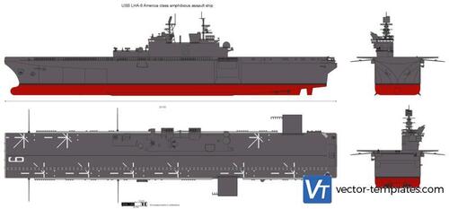 USS LHA-6 America class amphibious assault ship