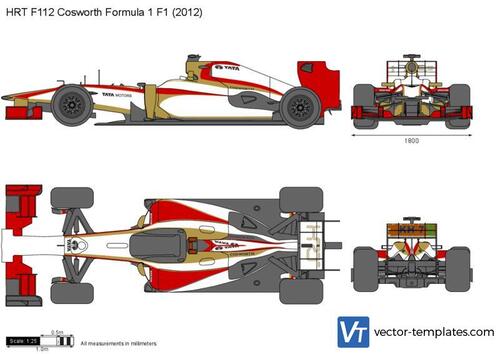 HRT F112 Cosworth Formula 1 F1