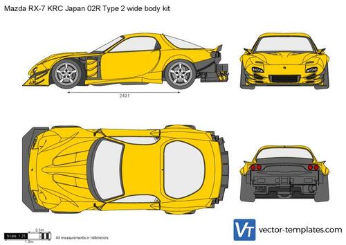 Mazda RX-7 KRC Japan 02R Type 2 wide body kit