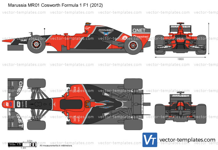 Marussia MR01 Cosworth Formula 1 F1