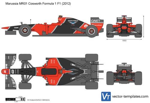 Marussia MR01 Cosworth Formula 1 F1