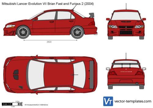 Mitsubishi Lancer Evolution VII Brian Fast and Furious 2