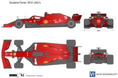 Scuderia Ferrari SF21 F1 Formula 1