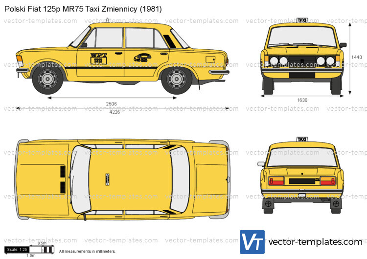 Polski Fiat 125p MR75 Taxi Zmiennicy