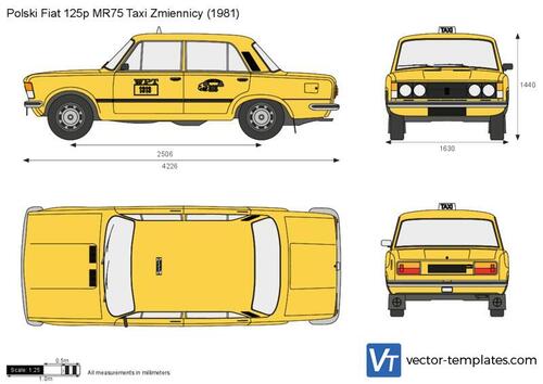 Polski Fiat 125p MR75 Taxi Zmiennicy