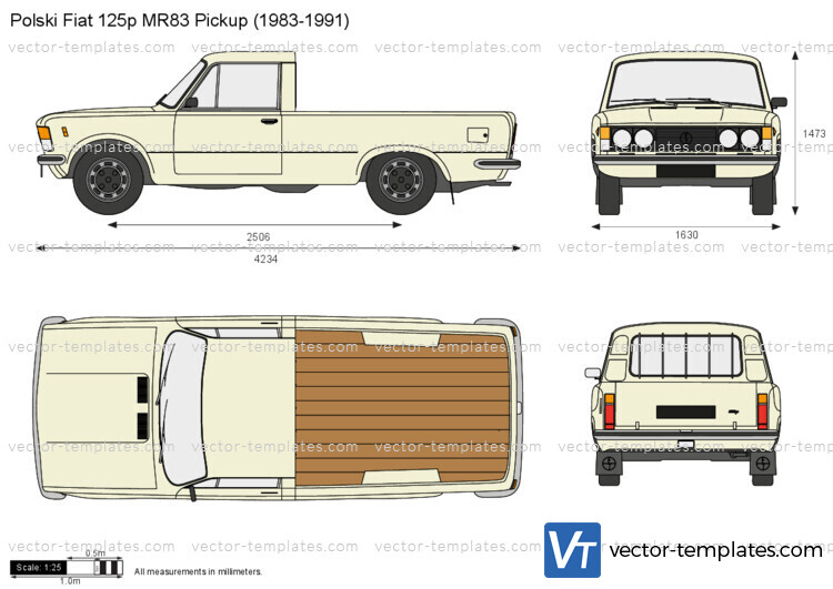 Polski Fiat 125p MR83 Pickup 