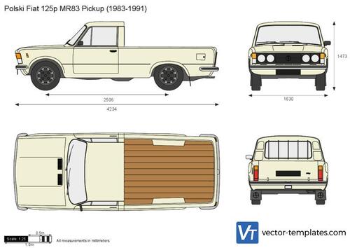 Polski Fiat 125p MR83 Pickup 