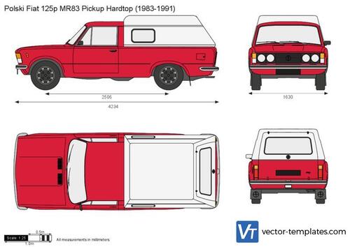 Polski Fiat 125p MR83 Pickup Hardtop