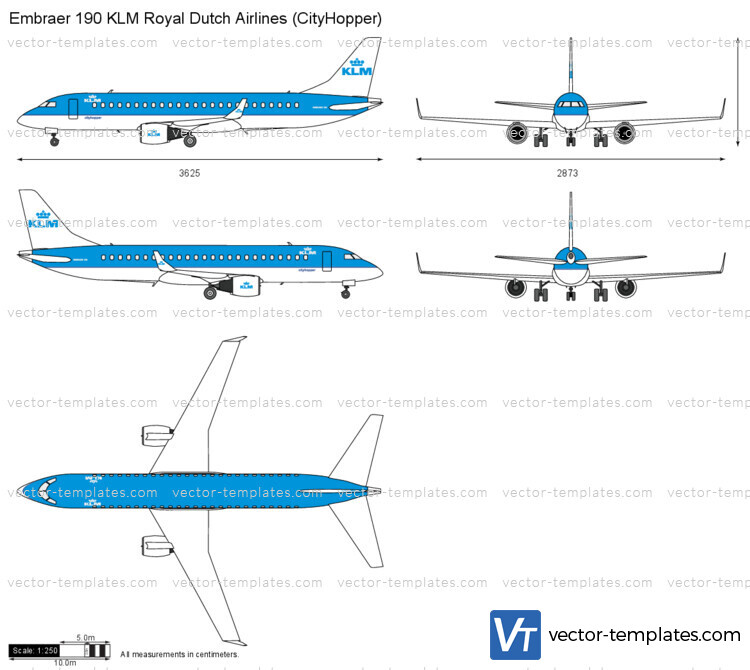 Embraer 190 KLM Royal Dutch Airlines (CityHooper)