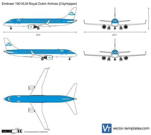 Embraer 190 KLM Royal Dutch Airlines (CityHooper)