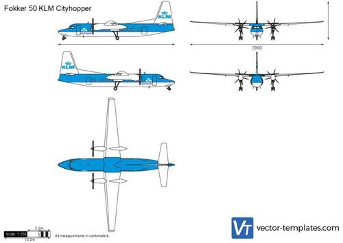 Fokker 50 KLM Cityhopper