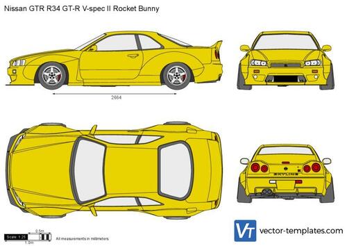 Nissan GTR R34 GT-R V-spec II Rocket Bunny